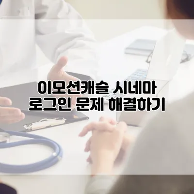 이모션캐슬 시네마 로그인 문제 해결하기