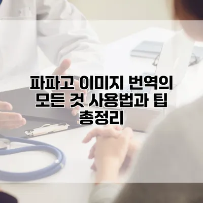 파파고 이미지 번역의 모든 것: 사용법과 팁 총정리
